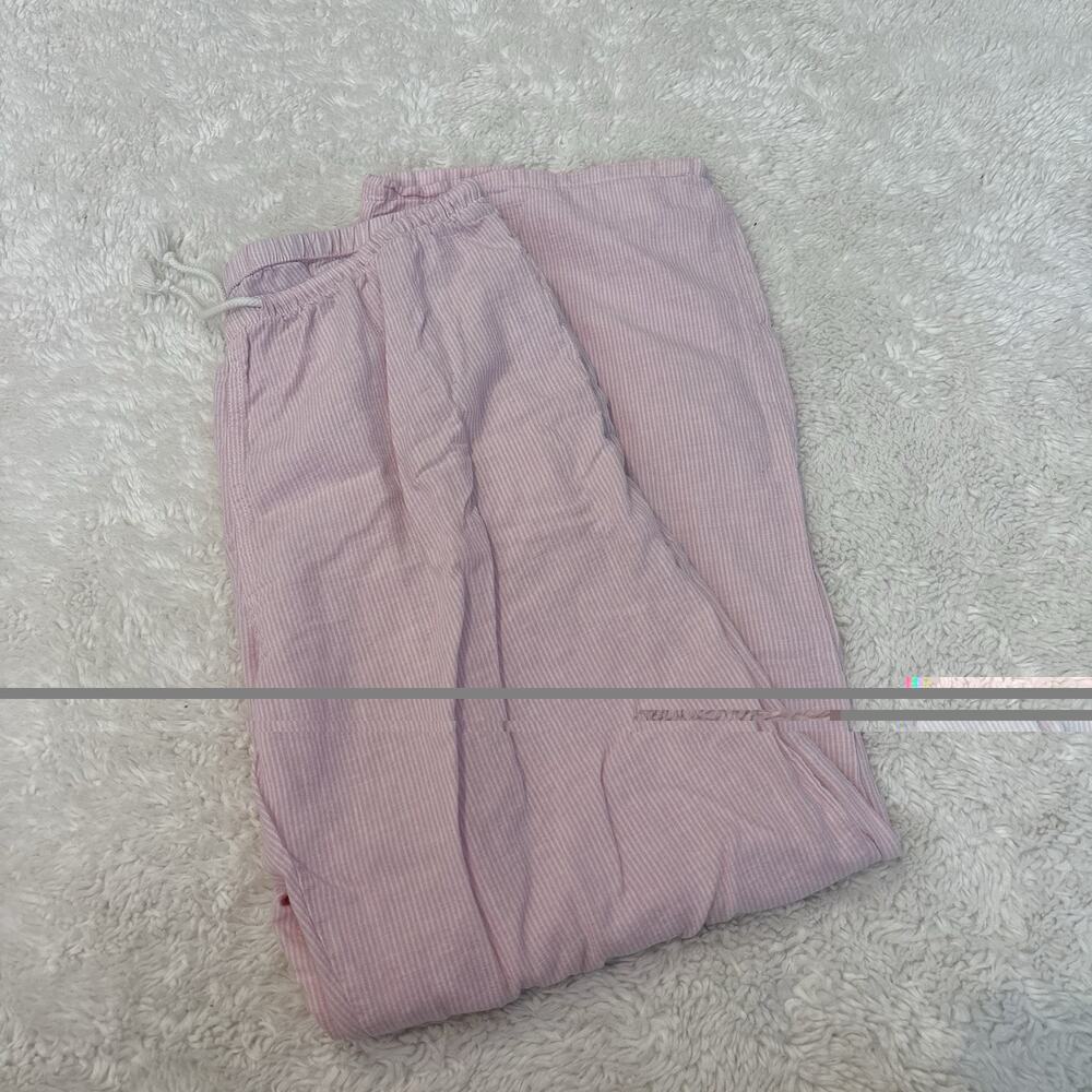 John Galt Womens Striped Pink Anastasia Pants Linen Costal Preppy College Tomato